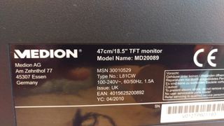 Monitor Medion Negro