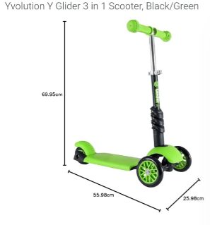 Patinete 3 Ruedas Yvolution YGlider Scooter