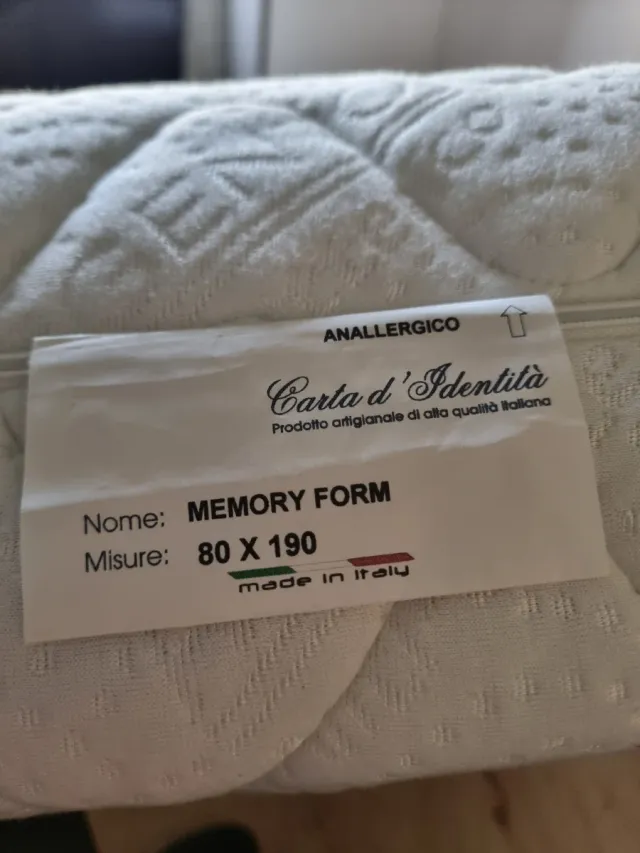Materasso Memory Form anallergico