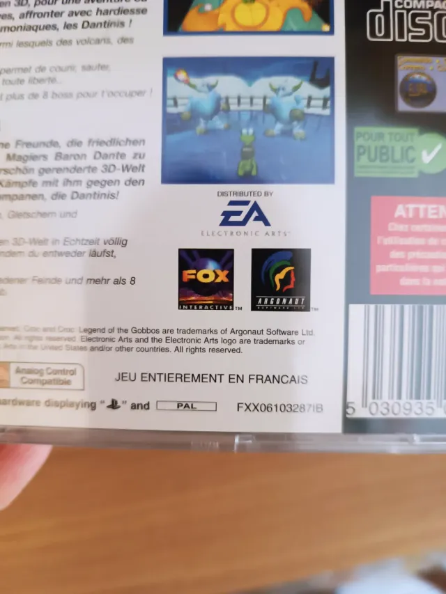 Gioco PS1 Croc: Legend of the Gobbos