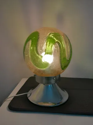 Lampada vintage vetro metallo