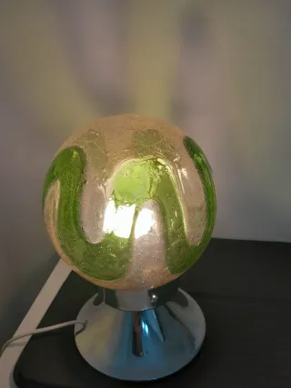 Lampada vintage vetro metallo