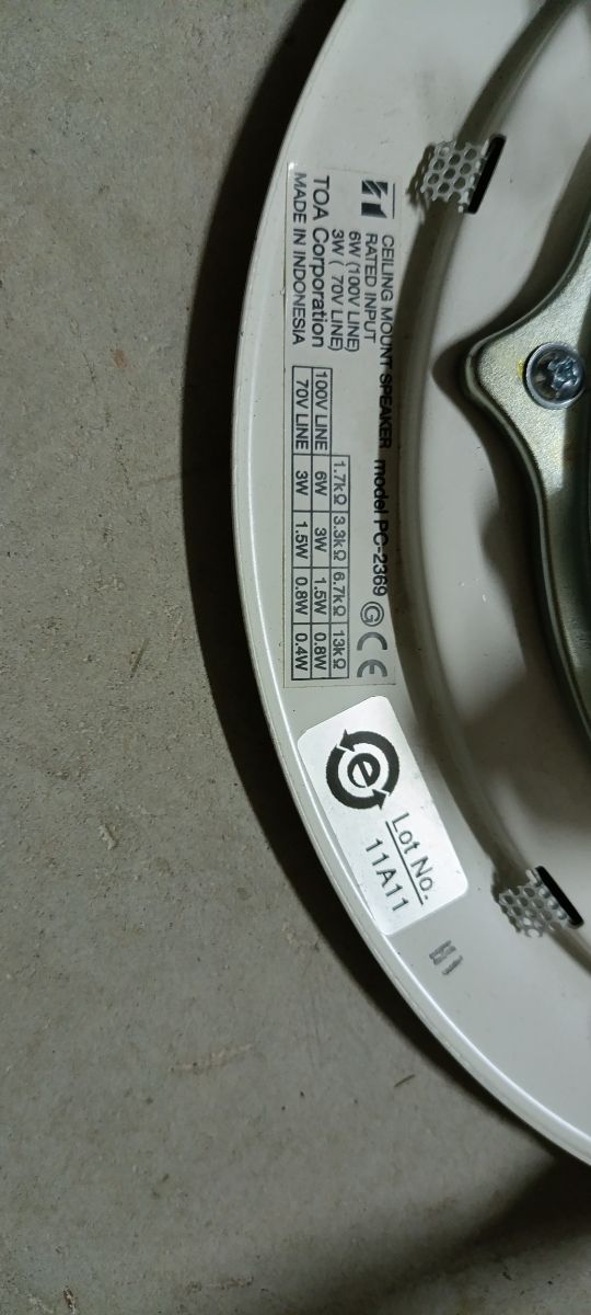 Altavoz empotrable TEA blanco