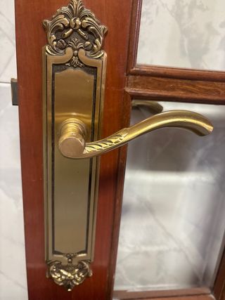 Puerta madera y cristal 71,05cm x 2,01cm