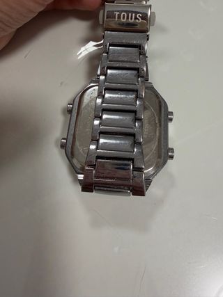 Reloj Tous Oso Digital Plata y Rosa