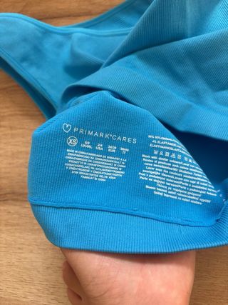 Top una manga azul Primark Talla XS