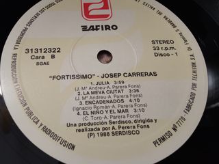 Vinilo Josep Carreras Fortissimo 2 Discos