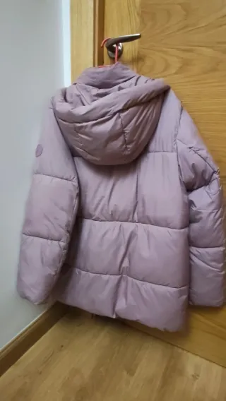 Cazadora acolchada rosa , talla 14.