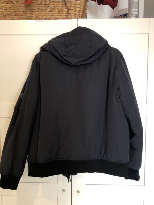 Chaqueta Peggy-Ho Negra con Forro Naranja