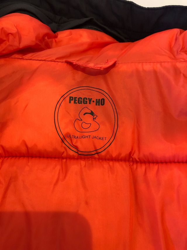 Chaqueta Peggy-Ho Negra con Forro Naranja
