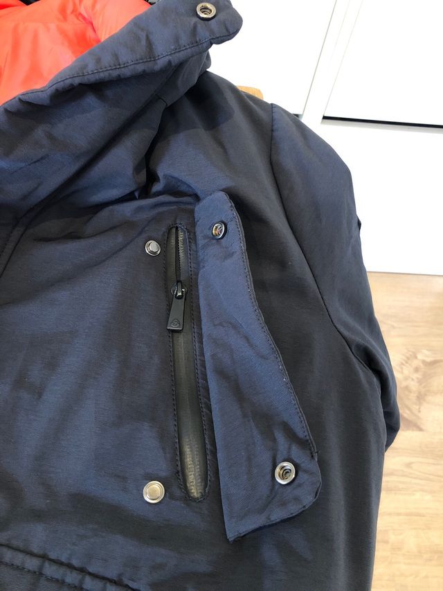 Chaqueta Peggy-Ho Negra con Forro Naranja