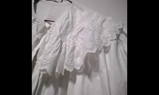 Blusa Artesana Vintage Blanca Talla 36/38/40