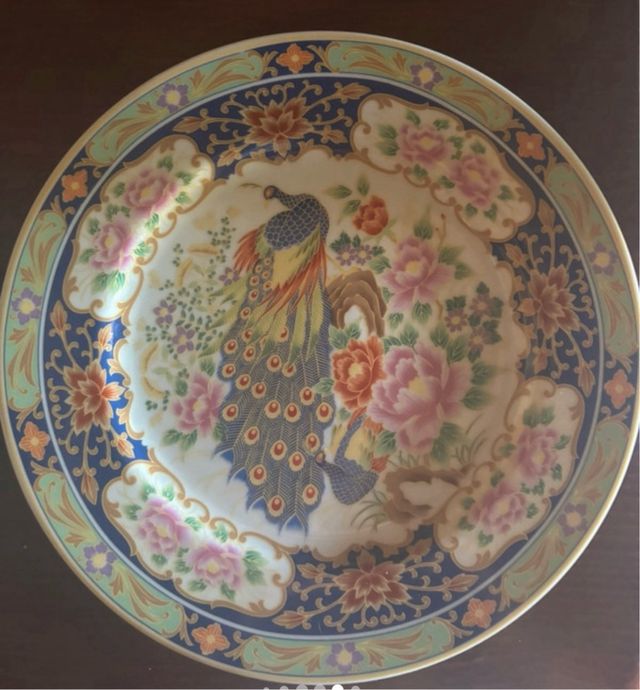 Tres platos decorativos de Macao