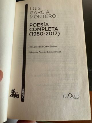 Poesía Completa (1980-2017)