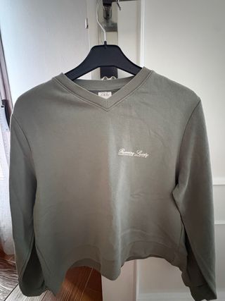 chandal Zara verde oliva