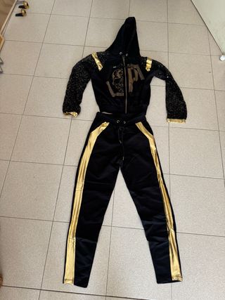 Conjunto Chándal Negro y Dorado