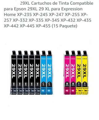 Cartuchos impresora Epson 