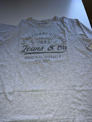 Camiseta Inverso Gris Talla XXXL