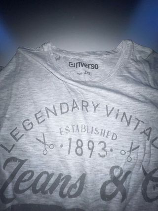 Camiseta Inverso Gris Talla XXXL