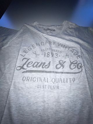 Camiseta Inverso Gris Talla XXXL