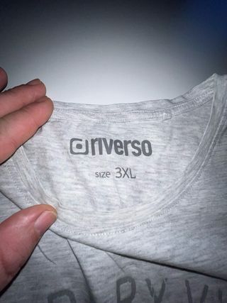 Camiseta Inverso Gris Talla XXXL