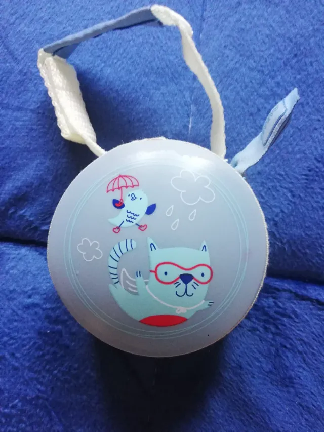 Porta chupete bebé con diseño de gato