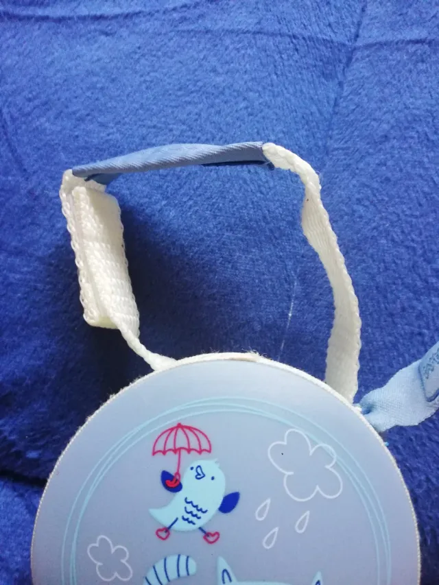 Porta chupete bebé con diseño de gato