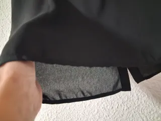 Chaleco Gasa Negro y Blanco Talla Única