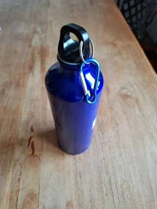 Borraccia termica blu in acciaio