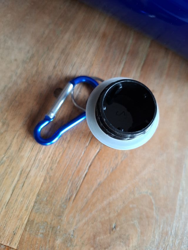 Borraccia termica blu in acciaio