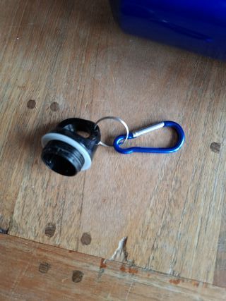 Borraccia termica blu in acciaio