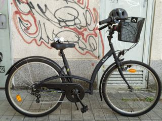 Bicicleta Paseo Btwin Negra