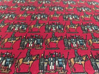 Pañuelo seda Salvatore Ferragamo rojo vintage