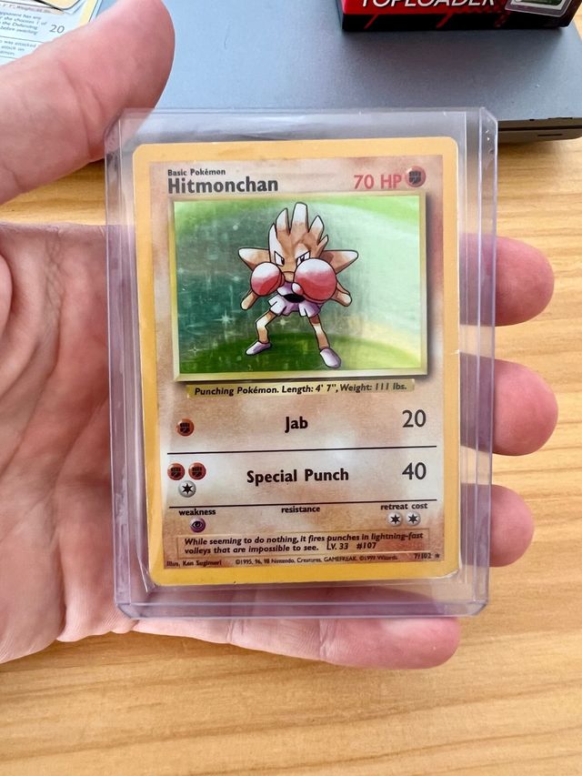 Carta Pokémon inglese vintage Hitmonchan 7/102