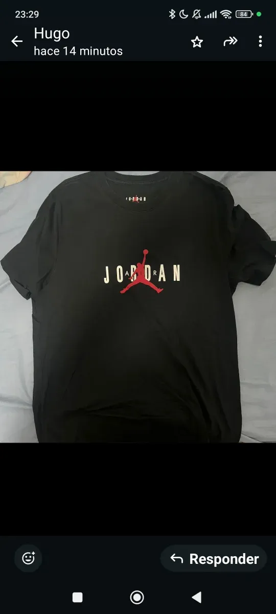 Camiseta Jordan Negra Chico