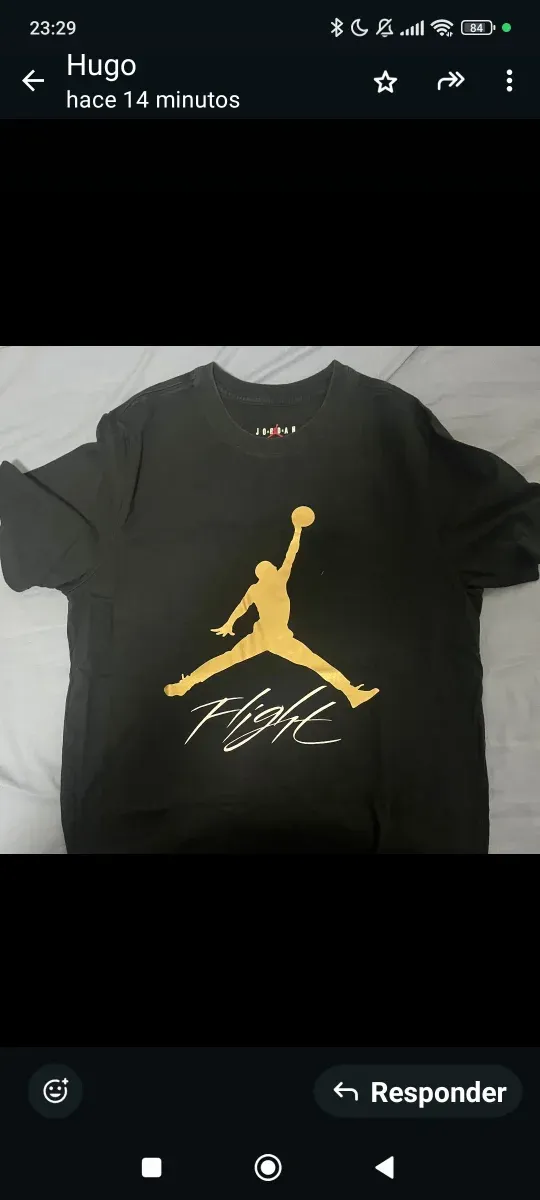 Camiseta Jordan Negra Chico