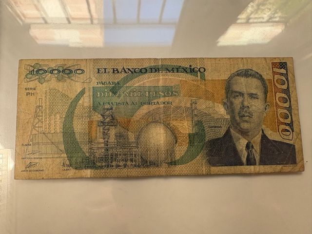 10000 Pesos Mexicanos Cárdenas