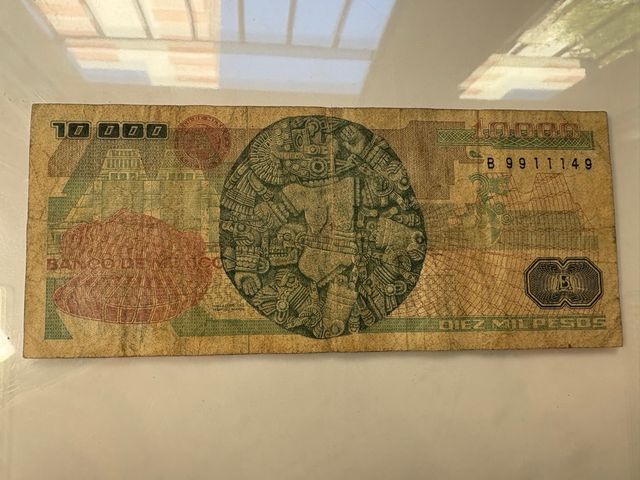 10000 Pesos Mexicanos Cárdenas