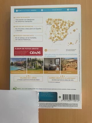 Cofre VIP con 1 noche para dos personas.