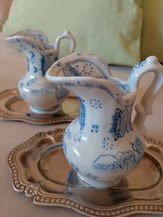 Set di 2 salse blu vintage