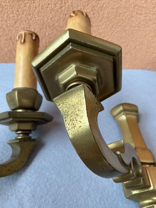3 Applique Ottone Massiccio Anni '60