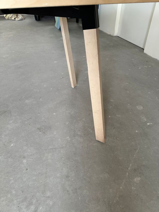 Mesa de comedor de madera 2m
