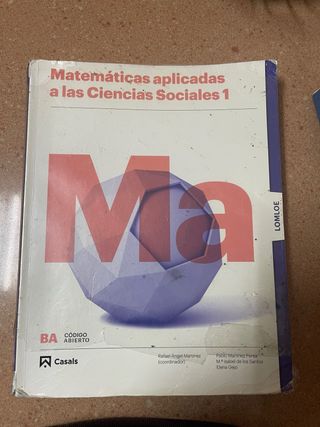 Matemáticas 1 BA CCSS LOMLOE
