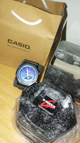 Reloj G-Shock Negro y Azul(negociable)