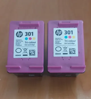 2 Cartuchos HP 301 Tricolor Vacíos