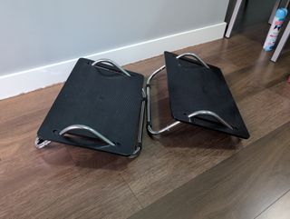Reposapiés Ikea Negro Metálico 