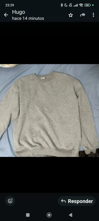 Sudadera Kenzo Gris Talla M