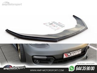 SPOILER DELANTERO DESCATALOGADO PORSCHE PANAMERA NEGRO BRILLO