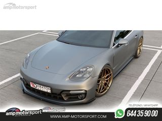 SPOILER DELANTERO DESCATALOGADO PORSCHE PANAMERA NEGRO BRILLO