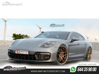 SPOILER DELANTERO DESCATALOGADO PORSCHE PANAMERA NEGRO BRILLO